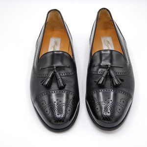 Mezlan Havana Black Leather Shoes Mens US size 11